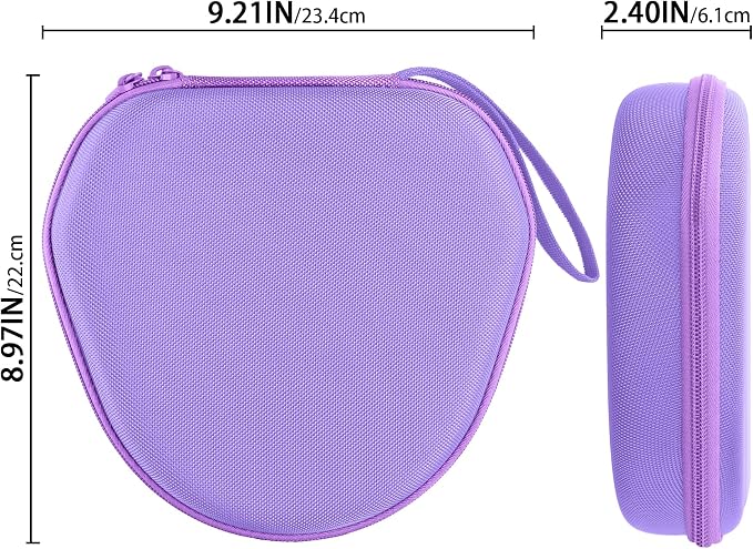 co2CREA Hard Case with Sleep Mode Replacement for Apple AirPods Max 2 / AirPods Max Wireless Over-Ear Headphones (Purple Case)
