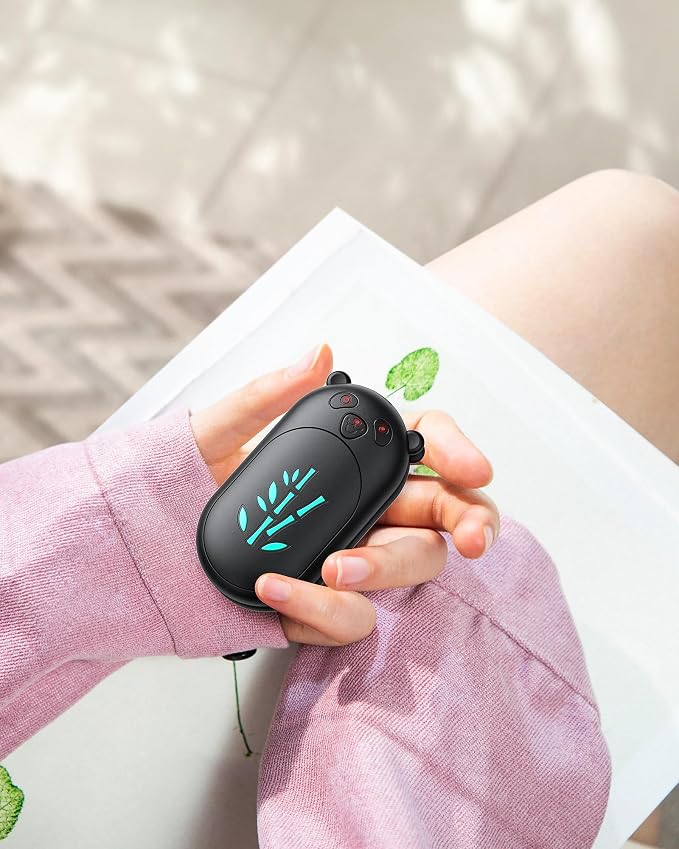 Hand Warmers Rechargeable 2 Pack, 6000mAh Electric Hand Warmer Reusable, 20Hrs Long Heating, Portable Pocket Heater Handwarmer for Women Men, Outdoor Camping, Hunting Gear