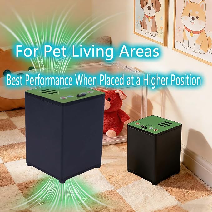 Evron Mini Ozone Deodorizer – Compact Rechargeable Odor Control Device with 6 Modes for Home, Car, Closets & Pet Areas, Quiet Operation with Light Sensor Auto Mode