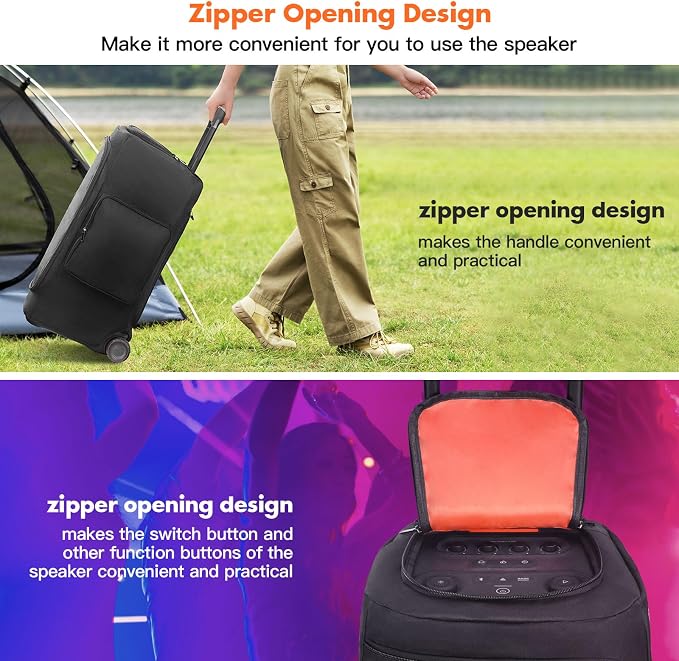 Speaker Cover Compatible with JBL PartyBox 320/PartyBox 310, Scratch-Resistant, Dustproof, Portable Case with Storage Bag for Outdoor Party Speaker