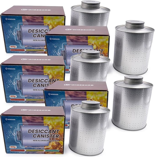 Wisesorb 900 Gram 5 Pack Dehumidifiers for Home, Rechargeable Gun Safe Dehumidifier, Gun Safe Accessories 2 LBS Dehumidifier for Basement, Closet, Garage, Safe, Car, Moisture Absorbers Desiccants