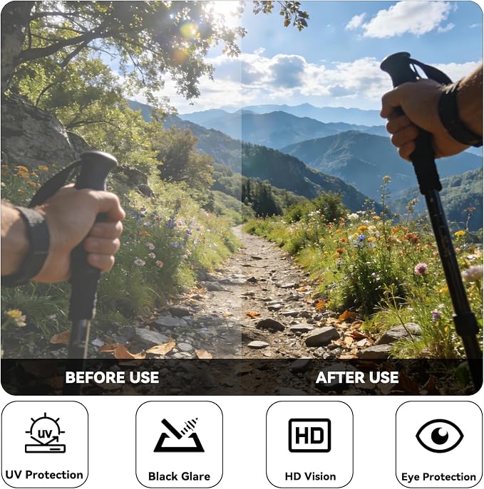 Smart Bluetooth Glasses for Men Women, Ai Smart Glasses with Open-Ear Audio, Voice Control, Real-time Translation, Hands-Free Calls, Bluetooth Sunglasses for Daily Use, Travel