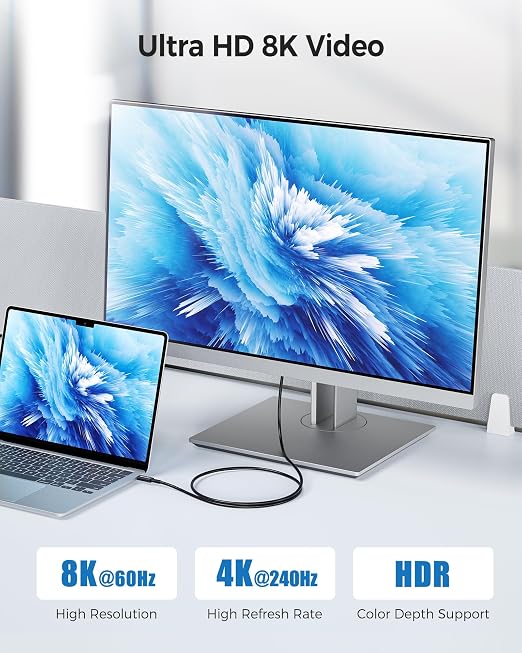 Cable Matters [Intel Certified] 40Gbps Active Thunderbolt 4 Cable 6.6 ft with 100W Charging and 8K Video, Black - Fully Compatible with USB C/USB-C, USB4, and Thunderbolt 3