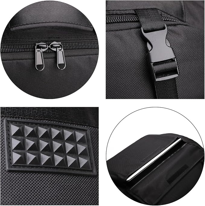 Accordion Case - Gig Bag for 120 Bass Accordion - Straps & Accessories - Soft Case (20.5 x 17 x 9.8 in)