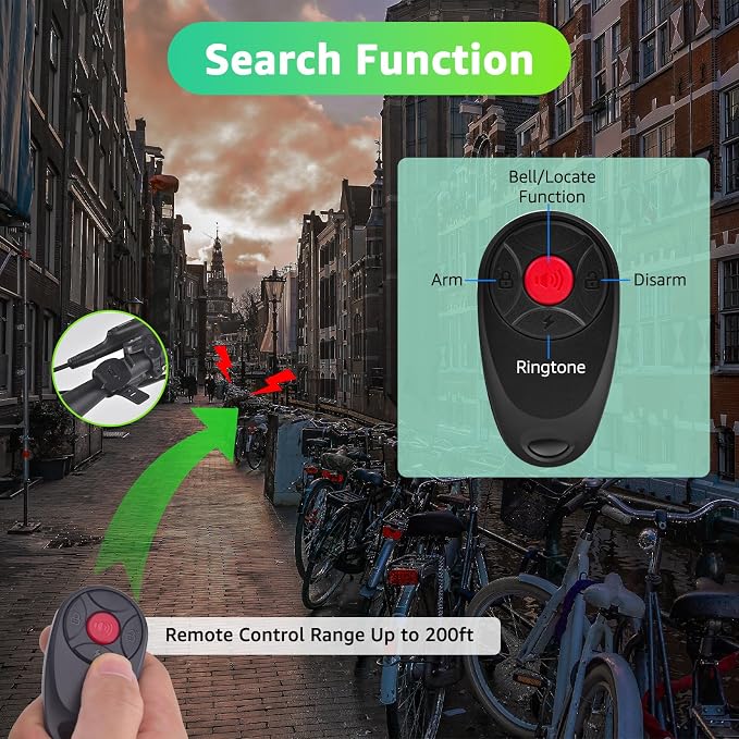 USUPERINK 113dB Bike Alarm, Motorcycle Alarm, Bicycle Alarms with Remote, Moped Alarm System, Car Vibration Sensor Alarm, Universal Strap Fits All Handlebar Sizes, IP65 Waterproof Super Loud, 10Pack