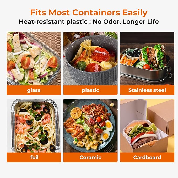 Electric Heated Lunch Box - Small Food Warmer For Men And Women, Mini Portable Travel Microwave, 12V/24V/110V 3-In-1 Self Heating Oven For Car, Truck, Office