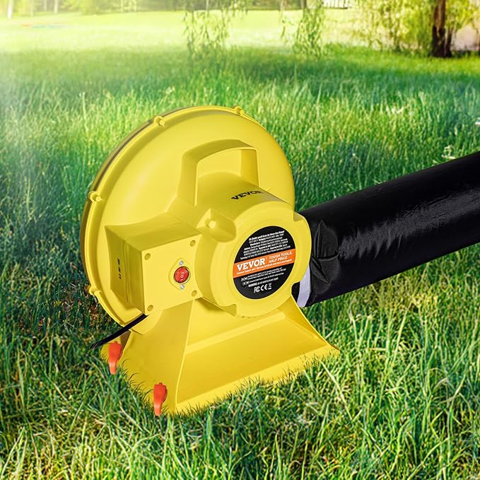 VEVOR Inflatable Blower, Electric Air Blower, Bounce House Blowing Pump, Commercial Corded Fan Pump for Castle Wate Slides Water Slide Bouncy Castle