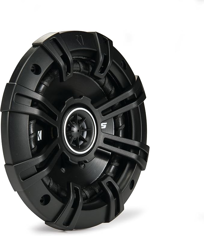 KICKER DS Series 5.25" Coaxial Speaker|43DSC504|One Pair|4-Ohm|200 Watts Peak|50W RMS|Poly-Blend Cone|UV-Treated Ribbed Foam Surround|EVC-Extended Voice Coil|Car,Truck,SUV,ATV