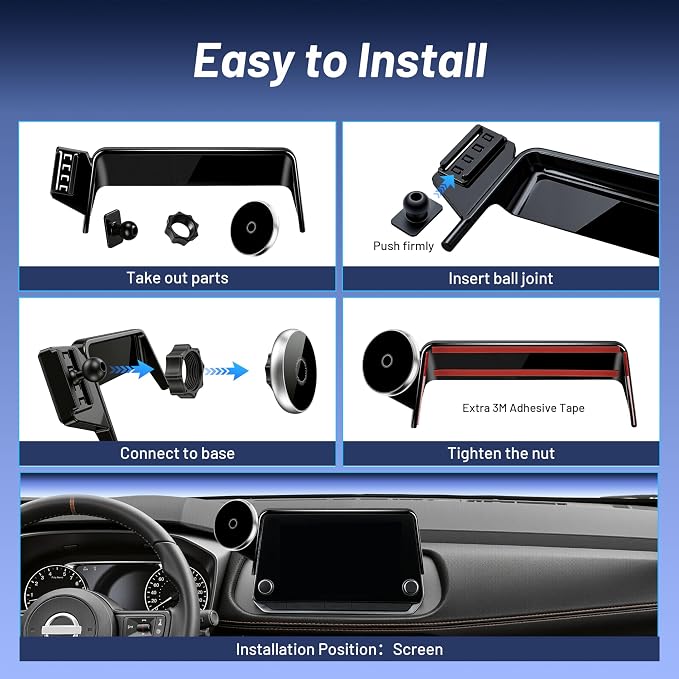 Phone Mount for Nissan Rogue S/SV/Rock Creek (2021-2026,Fit 8inch ONLY), Altima Platinum (2019-2025), Sentra SR/SV (2020-25), 15W Wireless Charger, Magnetic Phone Holder, 360°, Magsafe, Hands Free