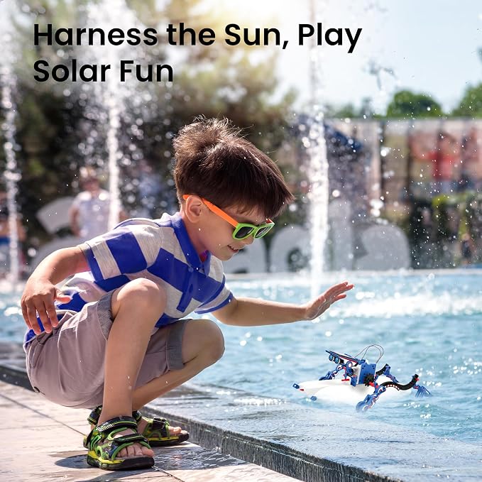 Bundle - 2 Items: Sillbird 12-in-1 Solar Robot Toys & Robot Building Kit with Remote Control for Boys Ages 8-14, Christmas STEM Robotics Technic Toy, Coding Science Educational Gift