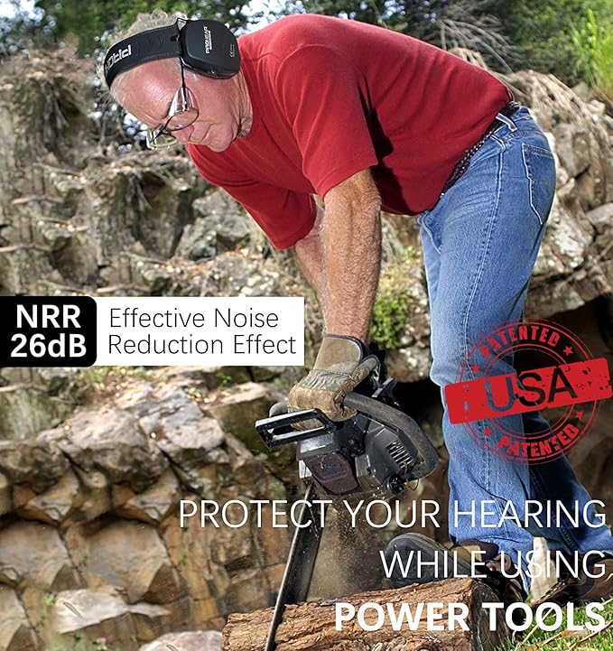 PROHEAR Ear Protection Safety Earmuffs for Shooting Noise Reduction Slim Hearing Protector