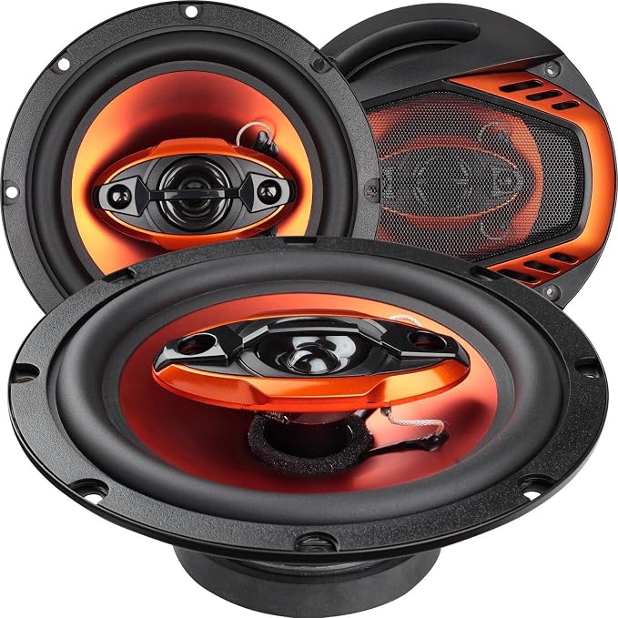 STX Audio 1300W 6.5-Inch 4-Way Car Audio Coaxial Speakers System - 2 Pairs