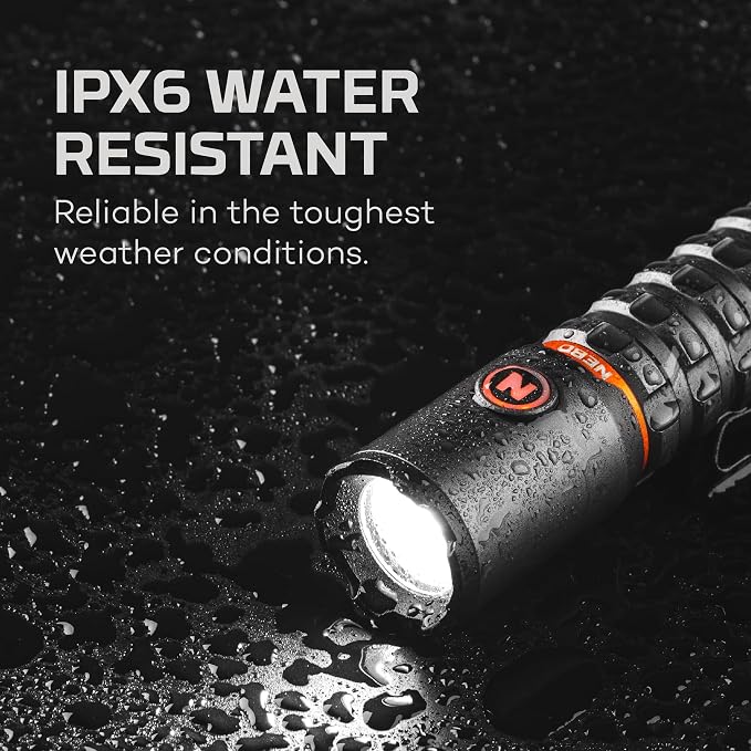 NEBO Torchy 2K Rechargeable Pocket Flashlight | 2000 Lumen Rechargeable & Portable Pocket Light with Clip, 5 LED Light Modes, Magnetic Base for Hands Free Use, Water & Impact Resistant