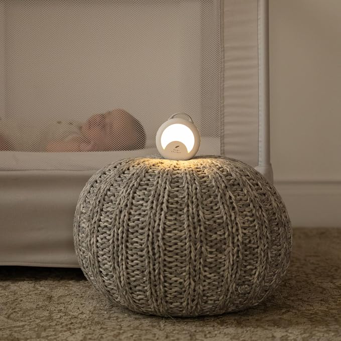 Baby Delight Dewdrop White Noise Sound Machine | Portable Travel Nightlight | 30 Sleep Sounds | Lullabies, Nature Sounds, White Noise & More | 8 Light Colors | Voice Recorder | Rechargeable