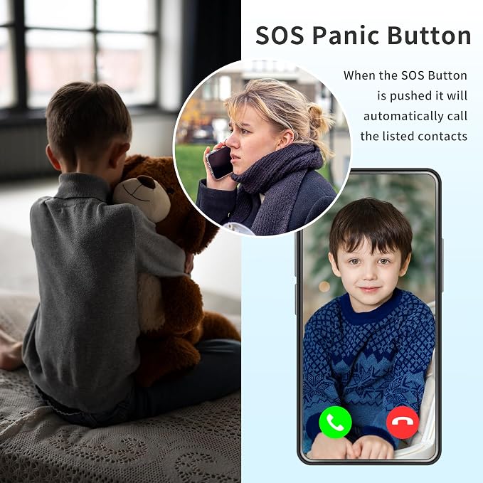 Kids Smart Watch with GPS Tracker,GPS Watch for Kids with Video Call Voice Chat Alarm SOS Camera Pedometer Stopwatch Caculator Flashlight Smart Watch for Kid Age 5-12