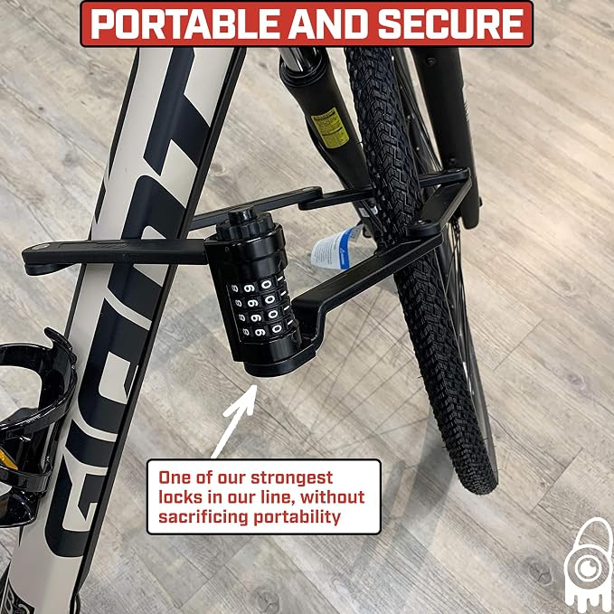 Monster Folding Bike Lock – Heavy-Duty Anti-Theft Hardened Steel, Rust-Proof, Foldable Compact High-Security Lock for Bicycle, Scooter & Motorcycle