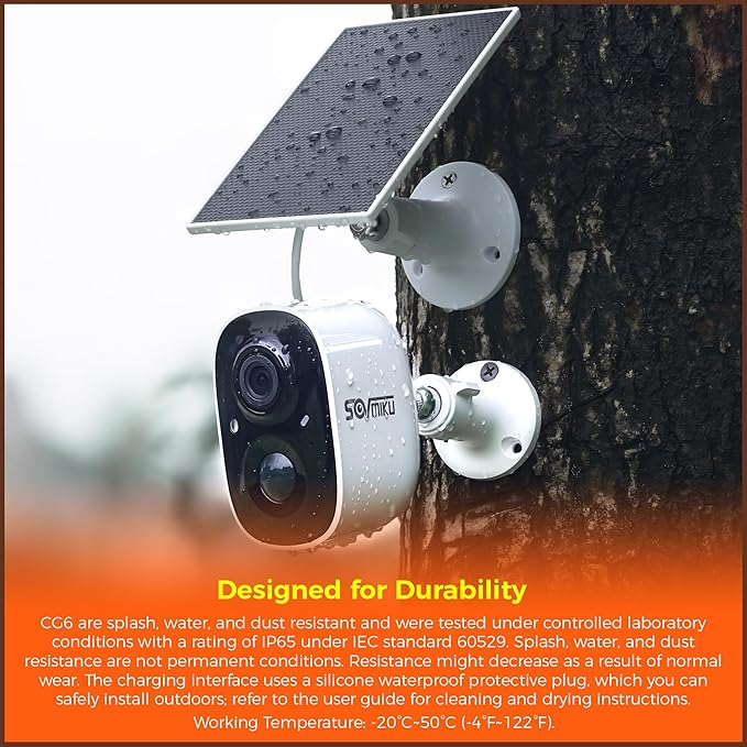Vicohome 4CG6 Best 2K Solar Security Camera Wireless Outdoor System, No NVR Needed, Battery Powered, Easy to Setup, Motion Detection, Two Way Audio,Color Night Vision,SD Slot, 180 Days Exchange Policy