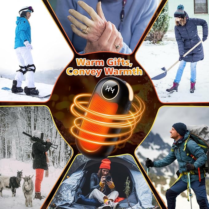 CRISLEX 4 Pack Hand Warmers with Power Bank