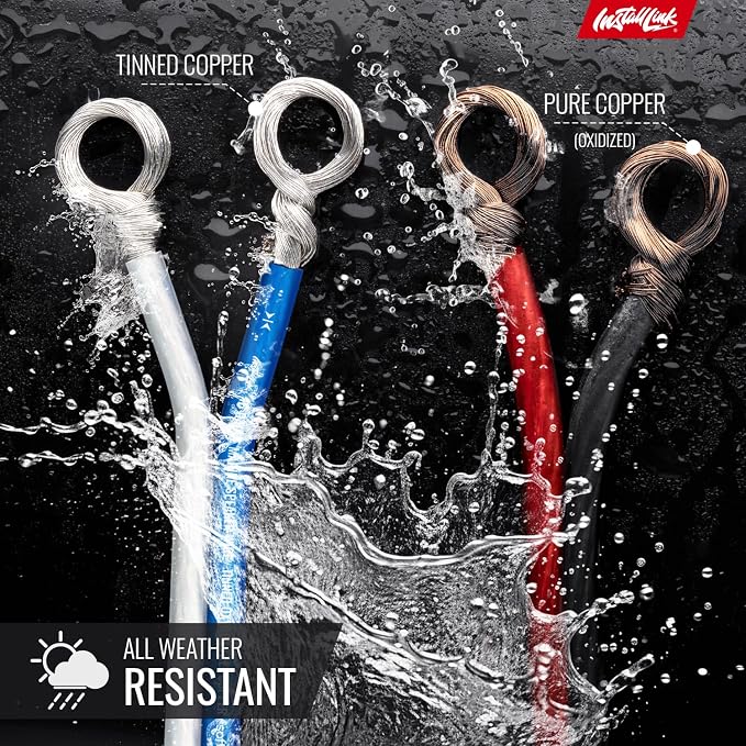 Install Link 16 AWG Gauge (Tinned OFC) Marine Speaker Wire Cable (50 Feet)