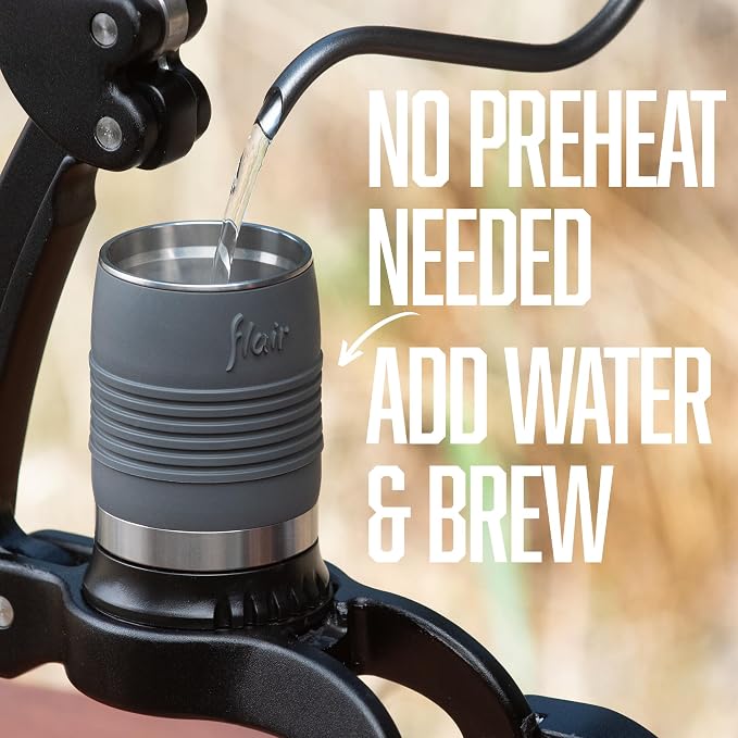 Flair 2GO: Portable, Collapsible Lever Espresso Machine for 9BAR Espresso Anywhere (Grounds Model)
