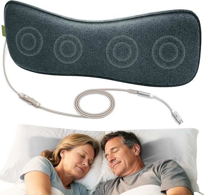 Avantree Slumber B - Sleeping Pillow Headphones for Side Sleepers, Wired Pillow Speaker with Low-Volume Audio, No Charging Needed, Comfortable Design, USB-C & AUX for Podcasts & Audiobooks