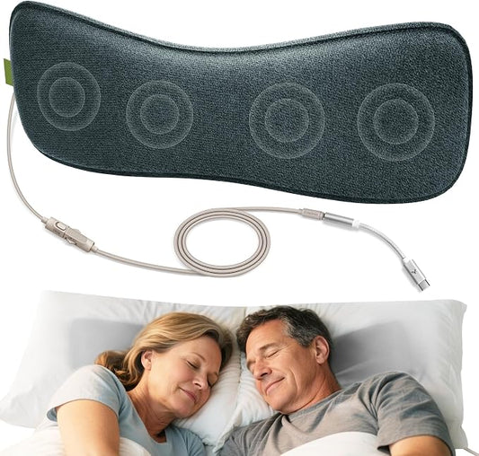 Avantree Slumber B - Sleeping Pillow Headphones for Side Sleepers, Wired Pillow Speaker with Low-Volume Audio, No Charging Needed, Comfortable Design, USB-C & AUX for Podcasts & Audiobooks