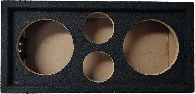 Bass Rockers Chuchero Outdoor Stereo Subwoofer Car Speaker Box - Pod - Enclosure Box Carpeted MDF fits 6" Midrange/Speakers - 1” inch Sub Box