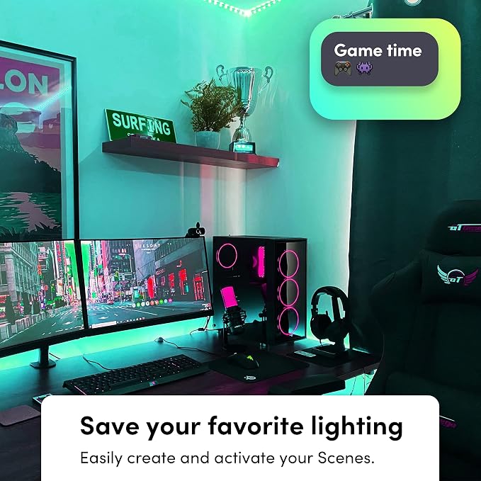 LIFX Supercolor Smart LED Strip Lights 6.6ft (80 inch Kit), Color Changing Multizone RGB + Tunable White, 16 Color Zones, Apple HomeKit, Alexa & Google Home, Music Sync, Dimmable