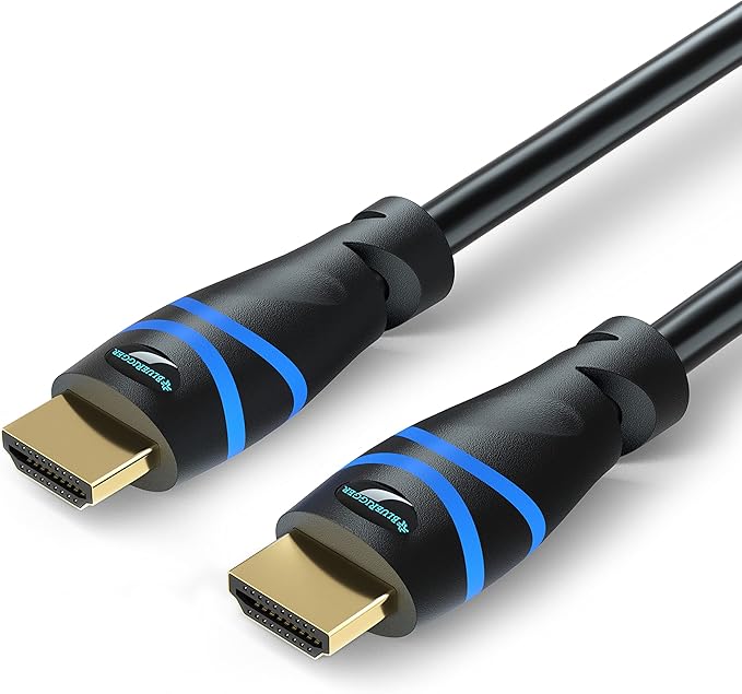 BlueRigger 8K HDMI Cable 10 FT - 3 Pack (8K 60Hz, 4K 120Hz, 48Gbps HDMI Cord, HDR10+, High Speed HDMI Cable 8K with Ethernet, eARC, 3D, HDCP 2.3) - Compatible with PS5, Xbox, Apple TV, Switch, PC