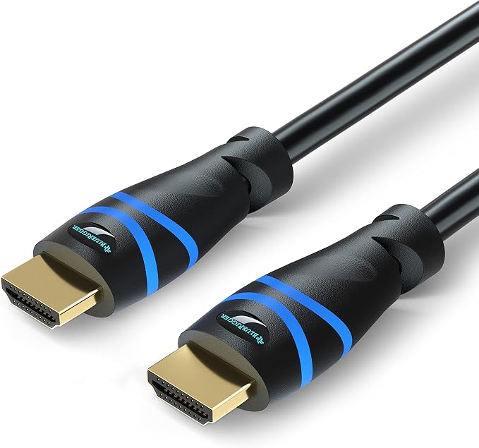 BlueRigger 8K HDMI Cable 10 FT - 2 Pack (8K 60Hz, 4K 120Hz, 48Gbps HDMI Cord, HDR10+, High Speed HDMI Cable 8K with Ethernet, eARC, 3D, HDCP 2.3) - Compatible with PS5, Xbox, Apple TV, Switch, PC