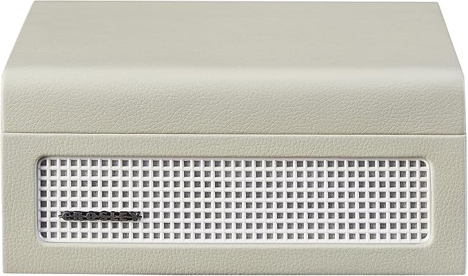 Crosley CR3517A-DU Voyager Retro Portable CD Player with Stereo Bluetooth Speakers and FM Radio, Dune