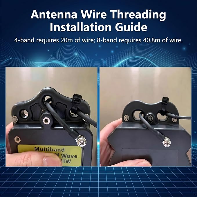 Upgraded 150W HF End Fed Antenna Balun, 1-30MHz CW FM AM FT4 FT8 SSB Multiband End Fed Half Wave Antenna Balun 4 Band 8 Band for Outdoor 1:64 1:49