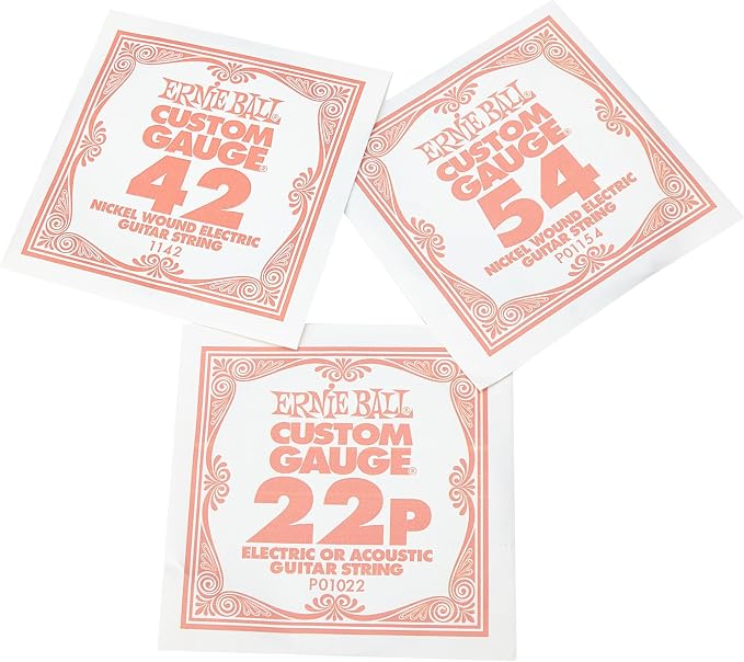 Ernie Ball Beefy Slinky Nickel Wound Electric Guitar Strings, 11-54 Gauge (P02627)