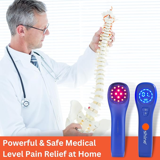 DEEP RED/NIR Plus – Shine Relief – Red & Near Infrared Light Therapy Device 660nm & 850nm for Skin Health, Joint Pain Relief & Deep Tissue Muscle Recovery | All-in-One Professional Device for Home Use