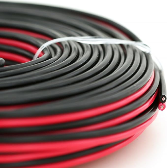 GS Power 20 Gauge Wire 50ft Oxygen Free, OFC Pure Copper Electrical 12v Low Voltage Speaker Wire Spool, 20AWG for Electric, Automotive, Trailer, Stereo, RC, Car, Home Theater, LED, Lamp Wiring
