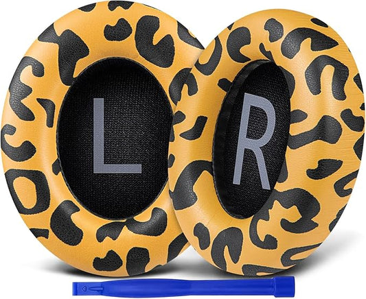 SOULWIT Replacement Earpads for Bose 700 (NC700) Wireless Headphones, Ear Pads Cushions with Softer Protein Leather, High-Density Noise Cancelling Foam, Added Thickness - Tiger Stripes
