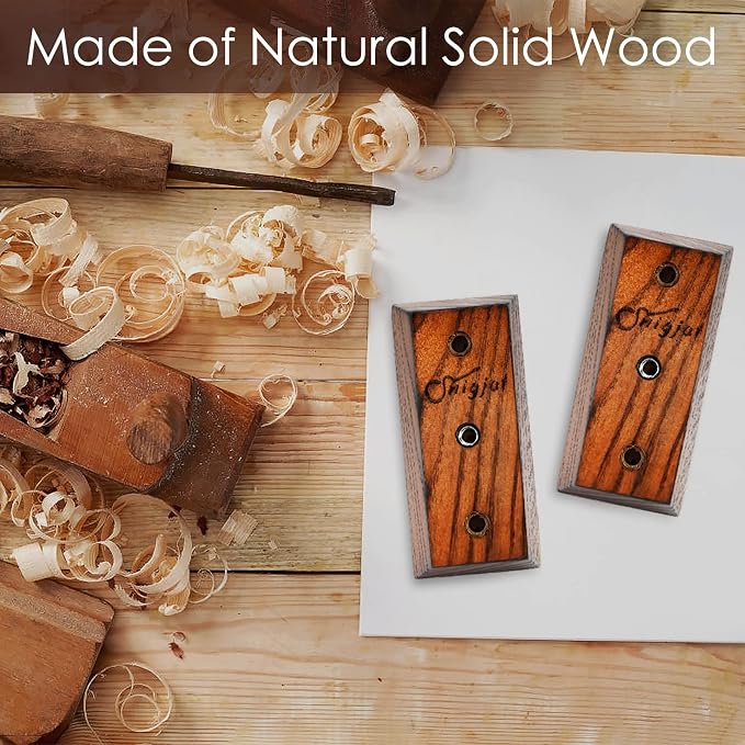 SNIGJAT Guitar Hanger, 2 Pack Hardwood Guitar Wall Mount Holder Stand for Acoustic Guitar, Bass, Banjo, Mandolin, Musical Instruments Accessories