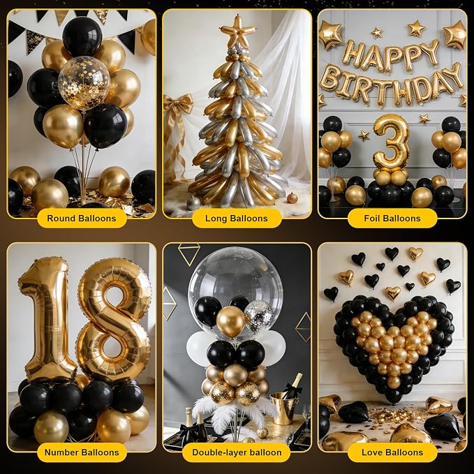 Balloon Pump Electric with Battery, 2-in-1 Electric Air Pump for Long Balloon Inflator Blower Machine for Birthday Party Celebration Balloons Decorations,260/160,Foil, Latex Balloons