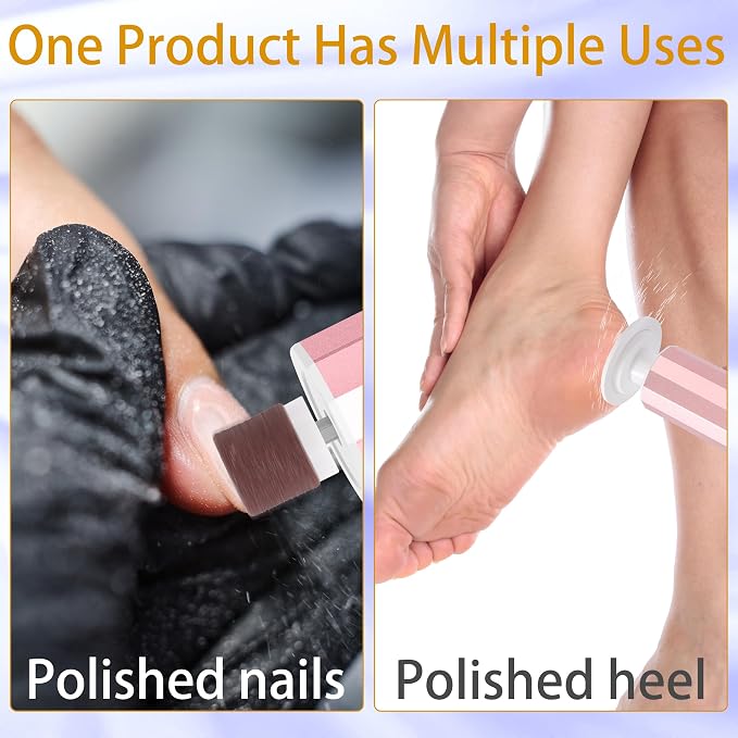 Electric Callus Remover - 9 speeds, Foot Sander with Replacement Sandpaper Discs, Rechargeable Unisex Pedicure and Manicure Tool for Dead, Dry, chapped Skin and calluses
