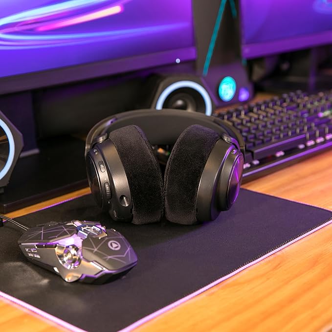 WC StealthZ Nova Pro Wireless - FPS Oriented Earpads for Arctis Nova Pro Wireless, Nova Elite, & Nova Pro Omni by GadgetryTech & Wicked Cushions | Sound Precision & Comfort for FPS Games | Black