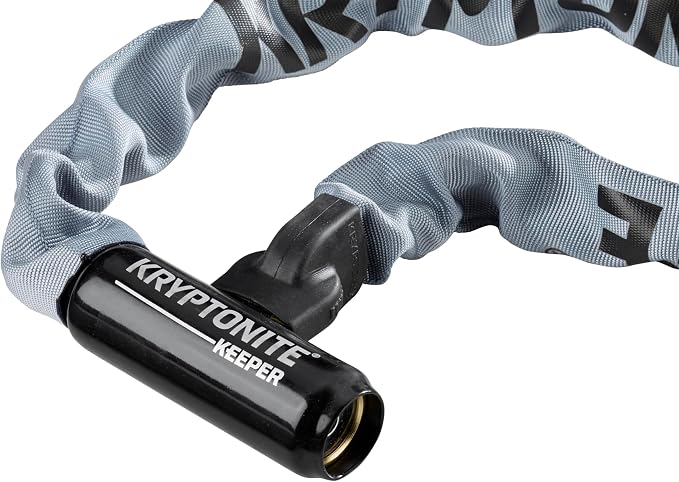 Kryptonite Keeper 785 Bike Chain Lock, 2.8 Feet Long Heavy Duty Anti-Theft Bicycle Chain Lock with Keys for Bike, Motorcycle, Scooter, Bicycle, Door, Gate, Fence | chain-bike-locks