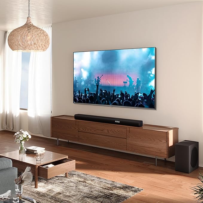 Hisense AX3100Q 3.1Ch Sound Bar with Wireless Subwoofer, Dolby Atmos, DTS:X, Bluetooth 5.3, Roku TV Ready, HDMI/AUX/ARC/Optical/USB, EzPlay, 7 EQ Modes