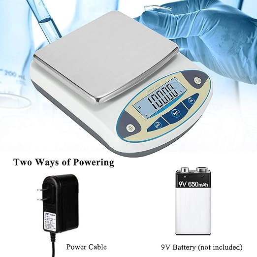 Bonvoisin Lab Scale 3000gx0.01g High Precision Electronic Analytical Balance 0.01g Accuracy Laboratory Precision Digital Scientific Scale (3000g, 0.01g)