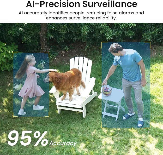 aosu Solar Security Cameras Wireless Outdoor, 2-Cam Kit, 2K QHD Home Security System with 166° Ultra-Wide Angle, Color Night Vision, 120 Days aosuBase Local Storage, No Subscription Needed