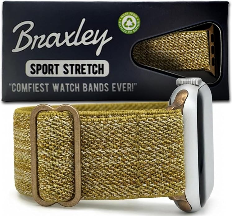 Braxley Bands for Apple Watches - Stretchy and Washable - Adjustable with Apple Watch Bands for Women & Men - Compatible with Apple Watch Series SE Ultra 9 8 7 6 5 4 3 2 1