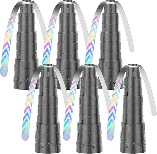 Fly Fans for Tables, Foldable Fly Fan, Chemical Free Food Fans to Keep Flies Away – Portable Safe Soft Blades Physical Fly Repellent Fans for Parties, Picnic, Camping & Outdoor Dining (6PCS)