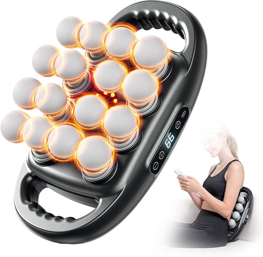 16 Head Massage Gun Deep Tissue Percussion Massager for Pain Relief, 3600mAh Long Battery Life Muscle Massager with 99 Intensities & 9 Modes, Ultra-Quiet Electric Back Massager Gifts for Mother's Day