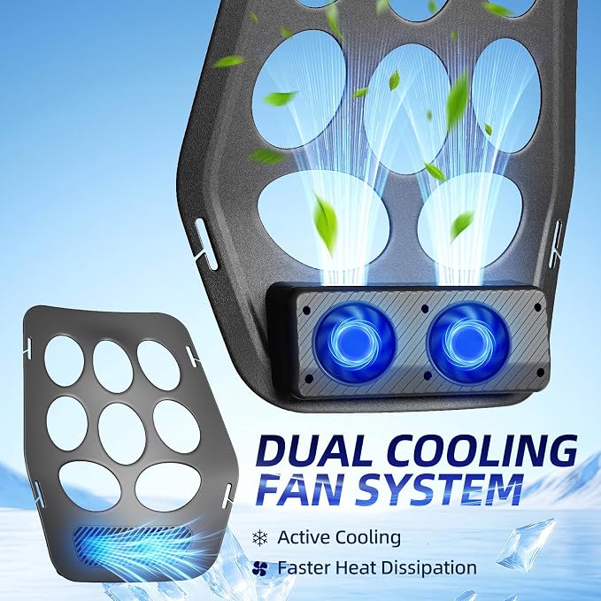 Backpack Cooling System with Active Airflow Spacer, Anti-Sweat Ventilation Frame for Commuting & Business Travel, Ergonomic Sweaty Back Relief Support, Lightweight 0.9 lbs
