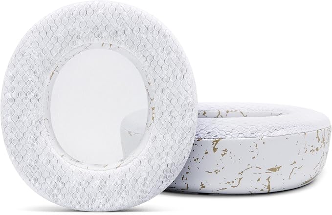 WC Freeze Nova Pro Wireless - Cooling Gel Earpads for Arctis Nova Pro Wireless, Nova Elite & Nova Pro Omni (Doesn’t Fit Other Models), by Wicked Cushions, Extra Thick & Comfortable | Gold Marble