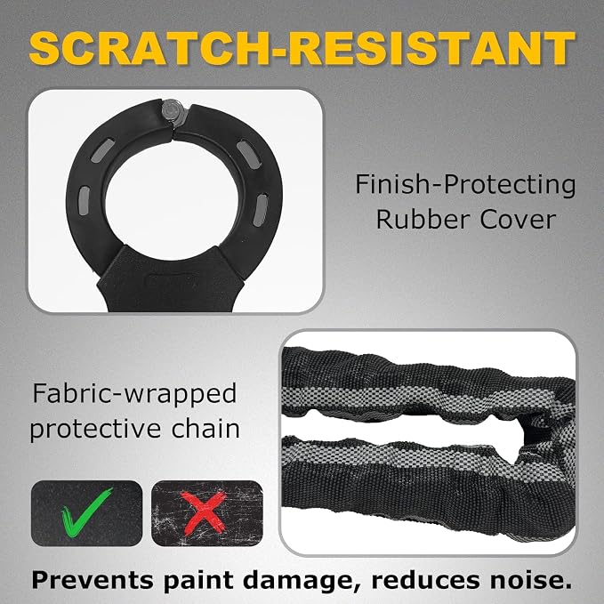 Scooter Lock Anti Theft, 36.6” Bike Locks Heavy Duty Chain with 4-Digit Combination, Electric Scooter Lock Anti-Scratch Security Chain for E-Scooter, E-Bike, Bicycle, Motorbike